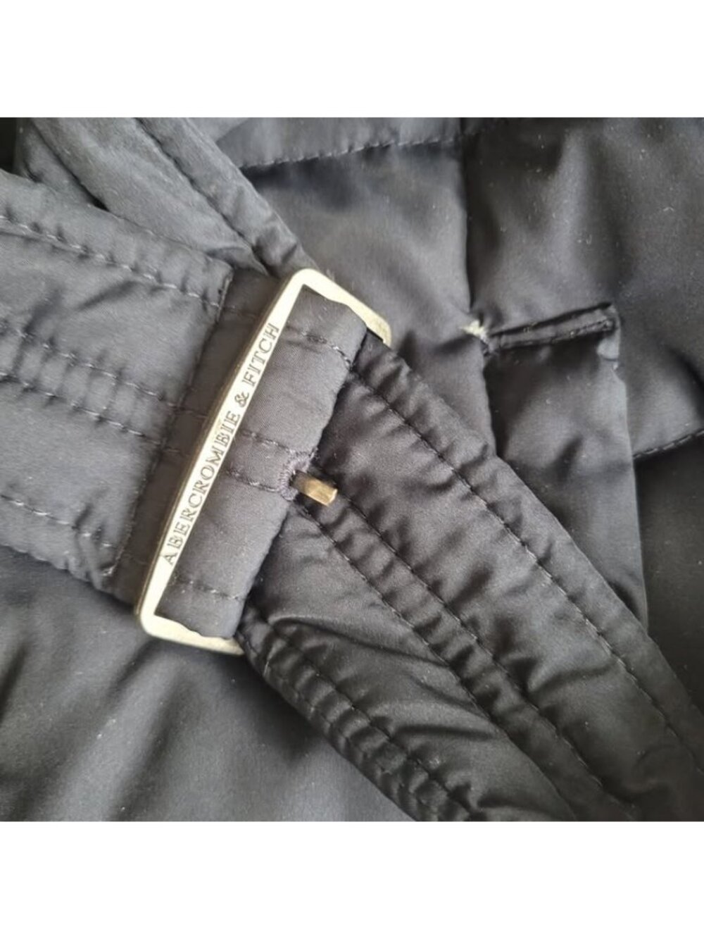 ABERCROMBIE Belton Fur Short Puffer Jacket XS - Picture 7 of 9